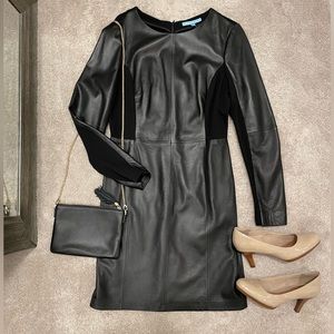 NWT Antonio Melani Fine Leather Muse Dress